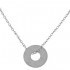 Collier cible sur chaine argent