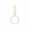 Collier anneau libre argent ou plaqué or