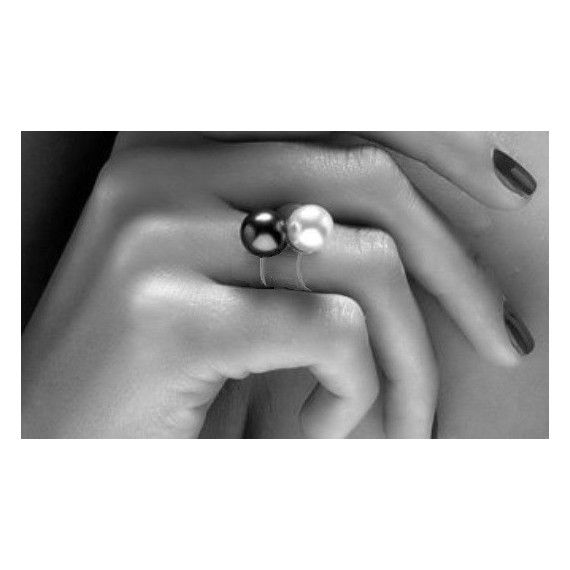 Bague perle de culture blanche deals