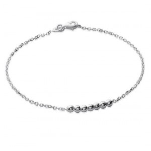 bracelet billes argent