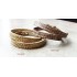  bracelets cuir double tour irisés