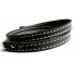  bracelet cuir double tour gris anthracite