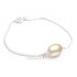 bracelet perle eau douce sur chaine avec etoile