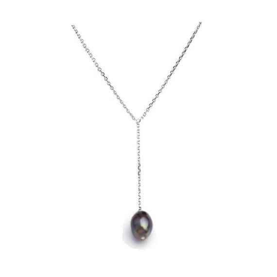 Collier goutte noire 