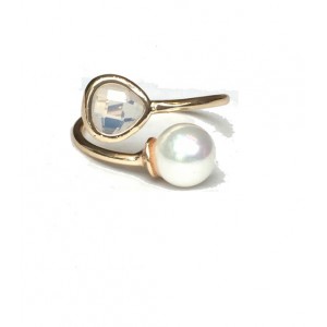 Bague duo pastel