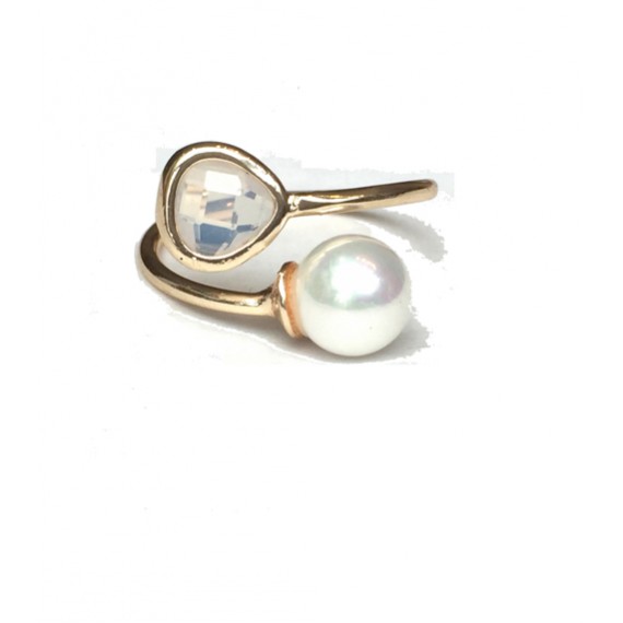 Bague duo pastel