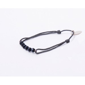 bracelet perles noires