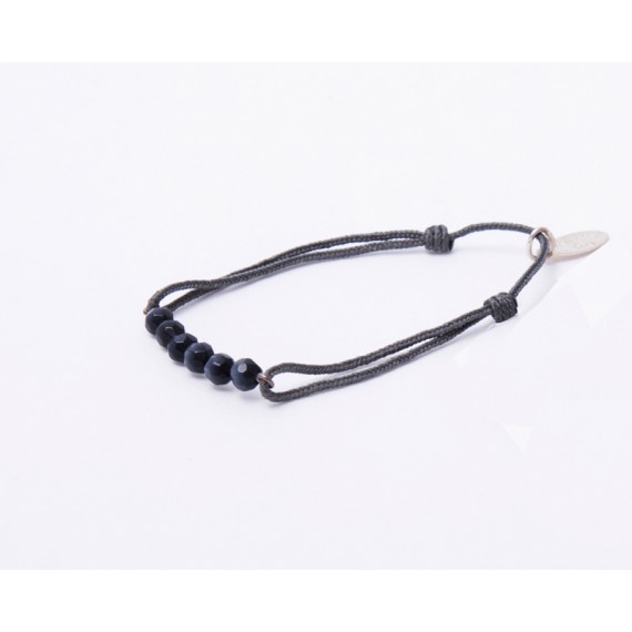 bracelet perles noires