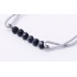 bracelet perles noires