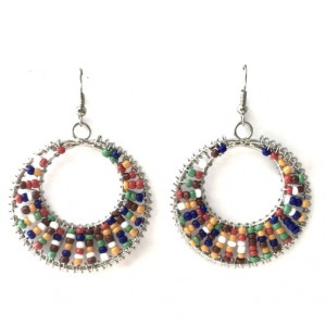 boucles d'oreilles perles de rocaille