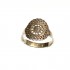 Bague rosace argent