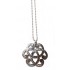 collier arabesque gravé ARGENT sur chaine boule