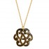 collier arabesque martelé sur chaine BOULES