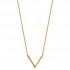 Collier V plaqué or