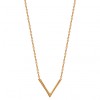 Collier V plaqué or