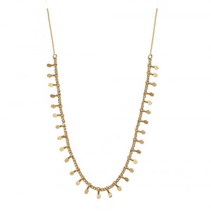 Collier petits motifs ciselés plaqué or