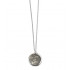 collier petite médaille gravée argent sur coton