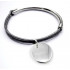 bracelet jonc 1 méd. argent 