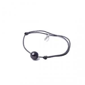 bracelet perle eau douce noire