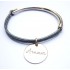 bracelet jonc gravé 1 méd. argent 