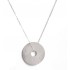 collier cible gravé sur chaine argent