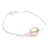 bracelet perle eau douce sur chaine argent