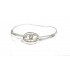 bracelet grain de café fil gris