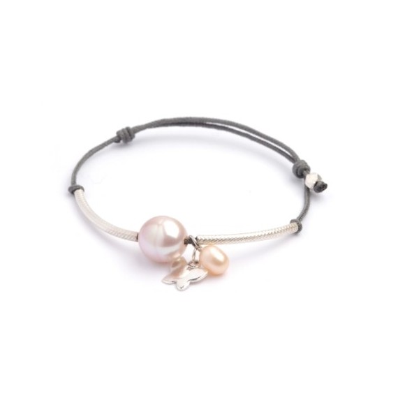 bracelet perle eau douce avec breloque