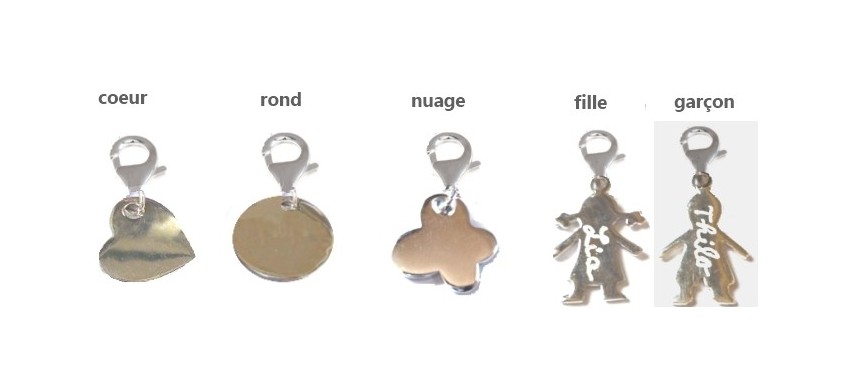 Pendentifs, "charms"