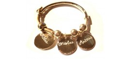 bracelet sur jonc doré